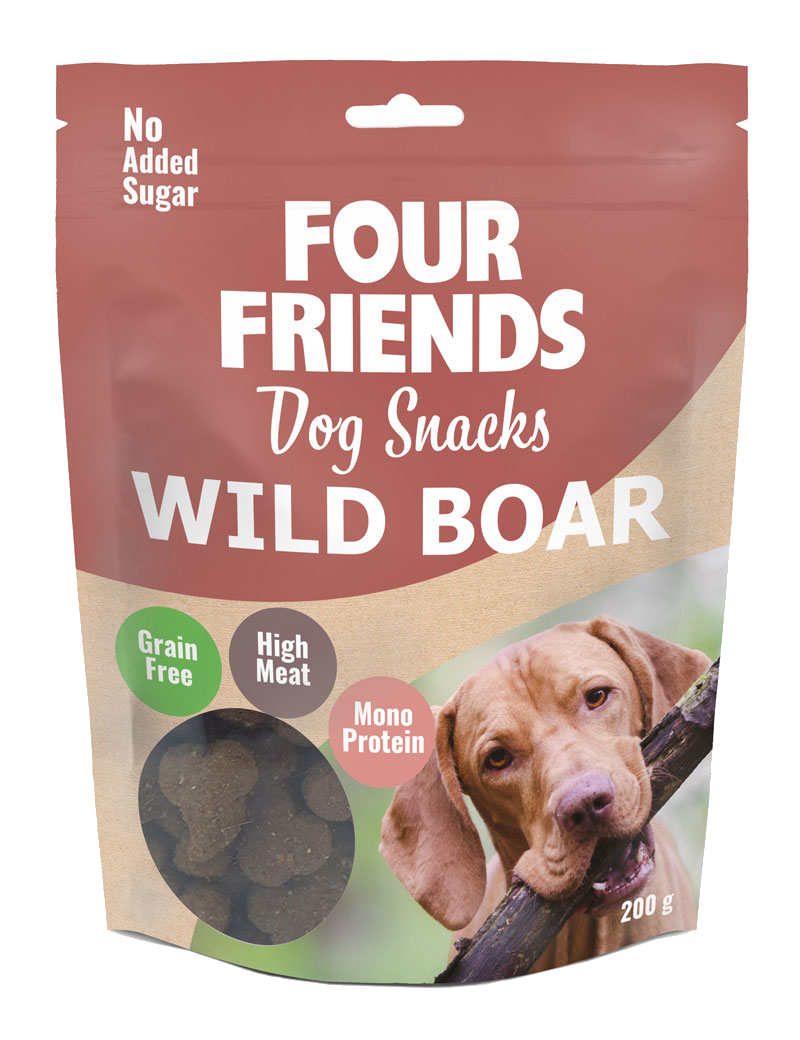 FourFriends Dog Snacks Vildsvin 200gr