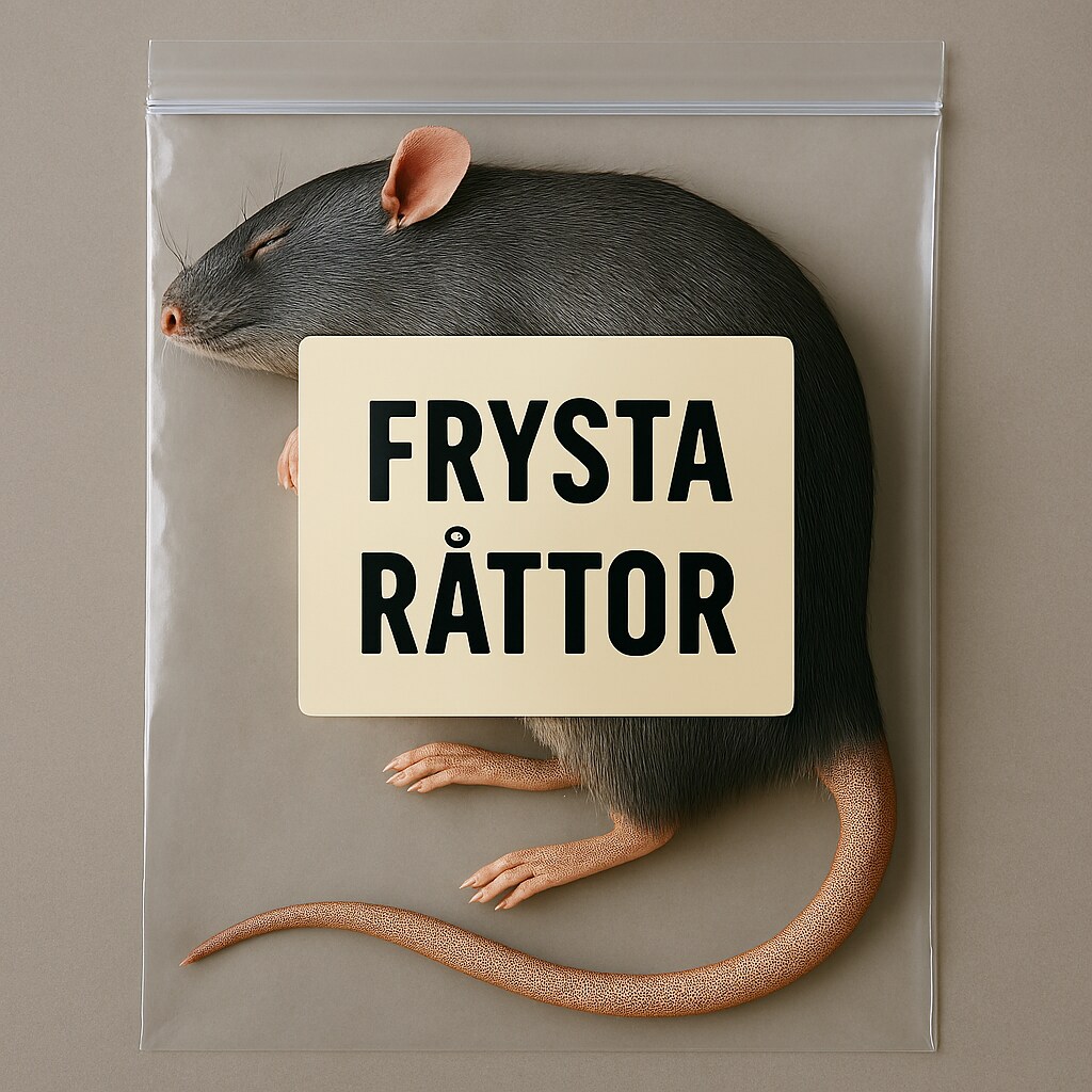 Frysta Råttor olika storlekar
