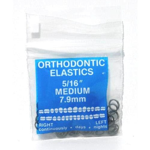 Gummiband svarta 8mm 100-p