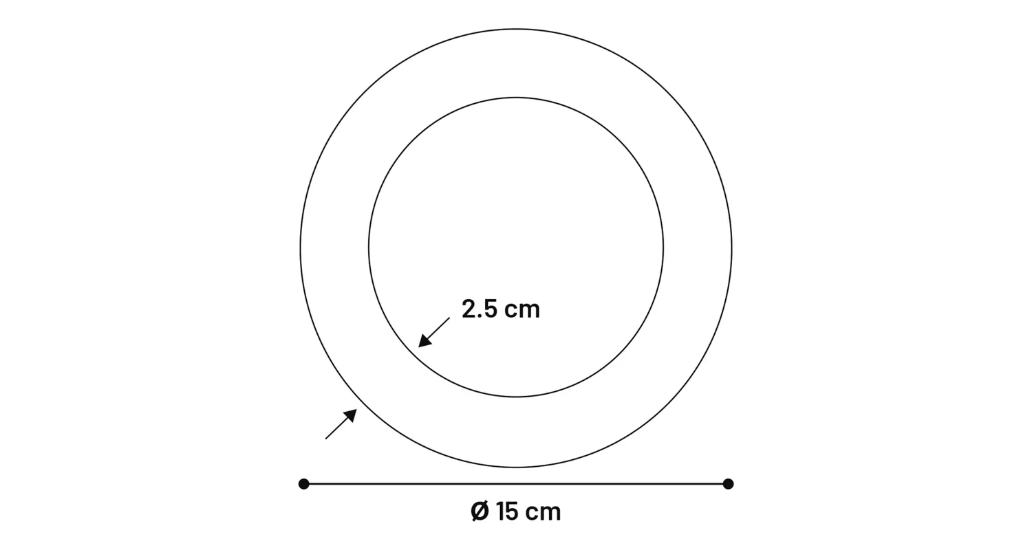 Gummiring extra tung 15cm - 2