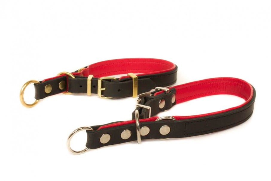 Halvstryp svart/röd