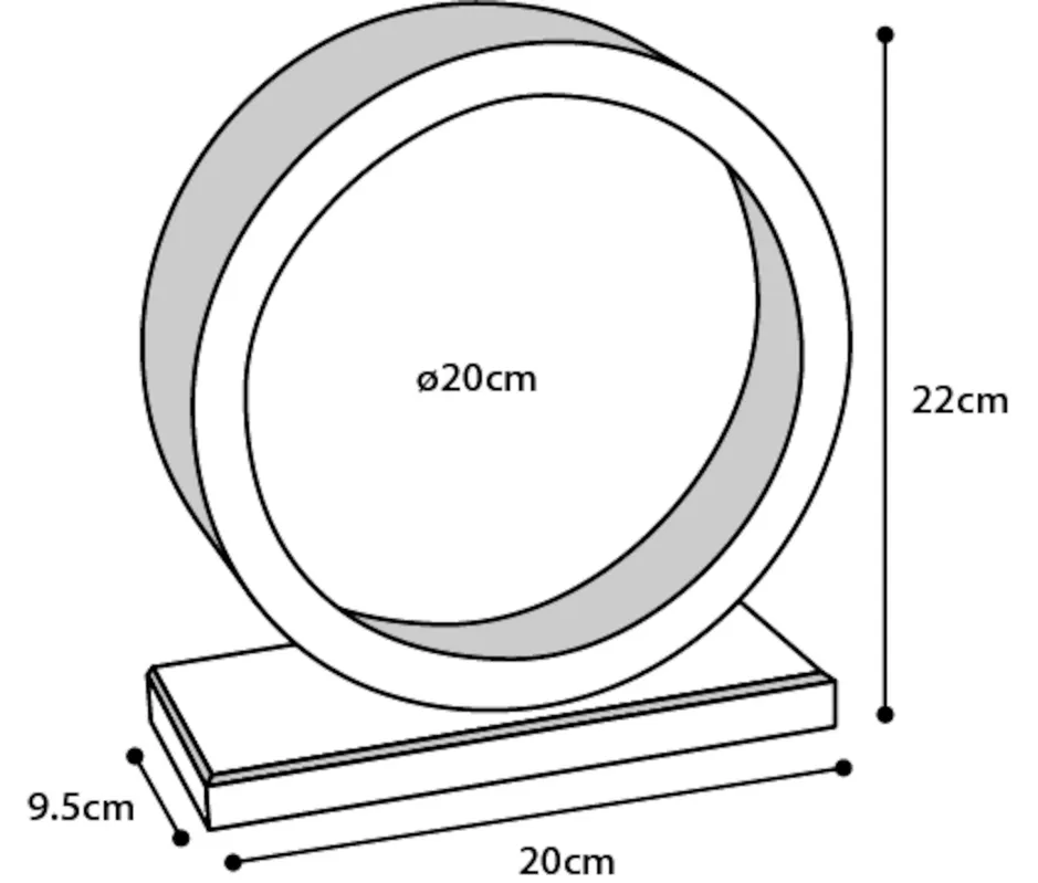 Hamsterhjul trä 20cm - 2