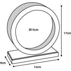 Hamsterhjul trä 15cm - 2