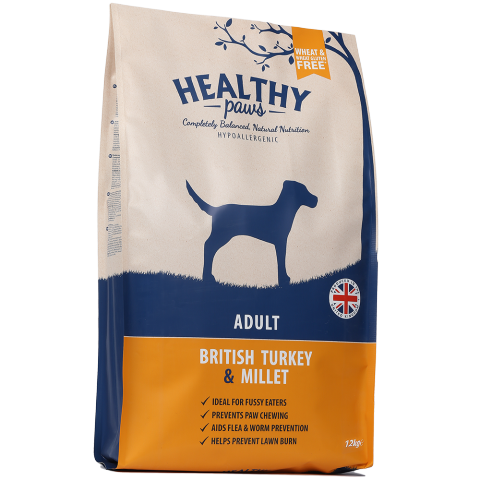 Healty Paws Turkey & Millet 12kg