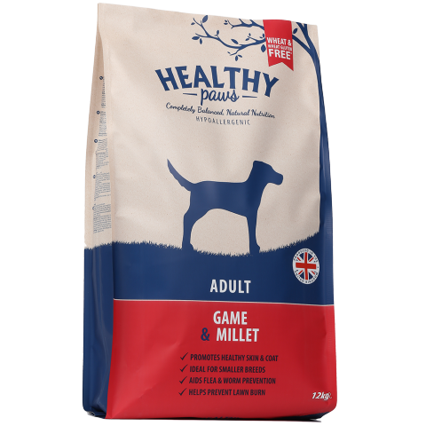 Healty Paws game & millet 12kg