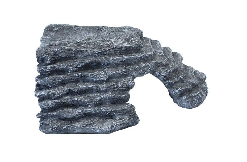 Hörnplattform grå liten 20x18x10cm