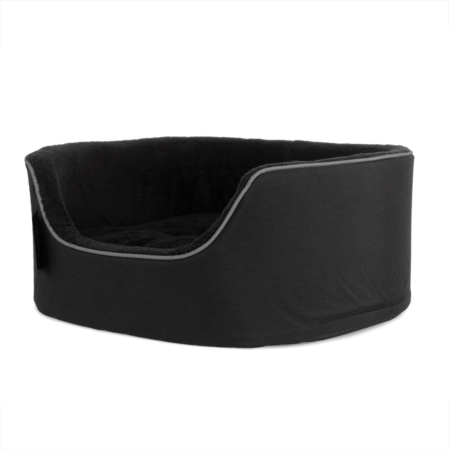 Hundsäng Buddy svart/grå hög kant - 2