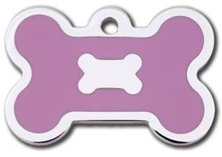 ID-bricka Epoxy stort ben rosa