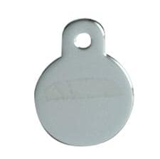 ID-bricka liten rund silver