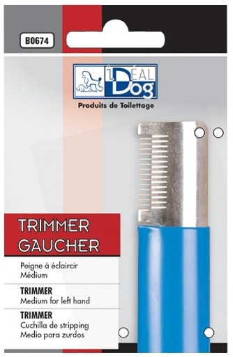 Trimkniv böjd gles 14 tänder Vänsterhänt