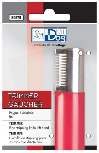 Trimkniv böjd fin 19 tänder Vänsterhänt