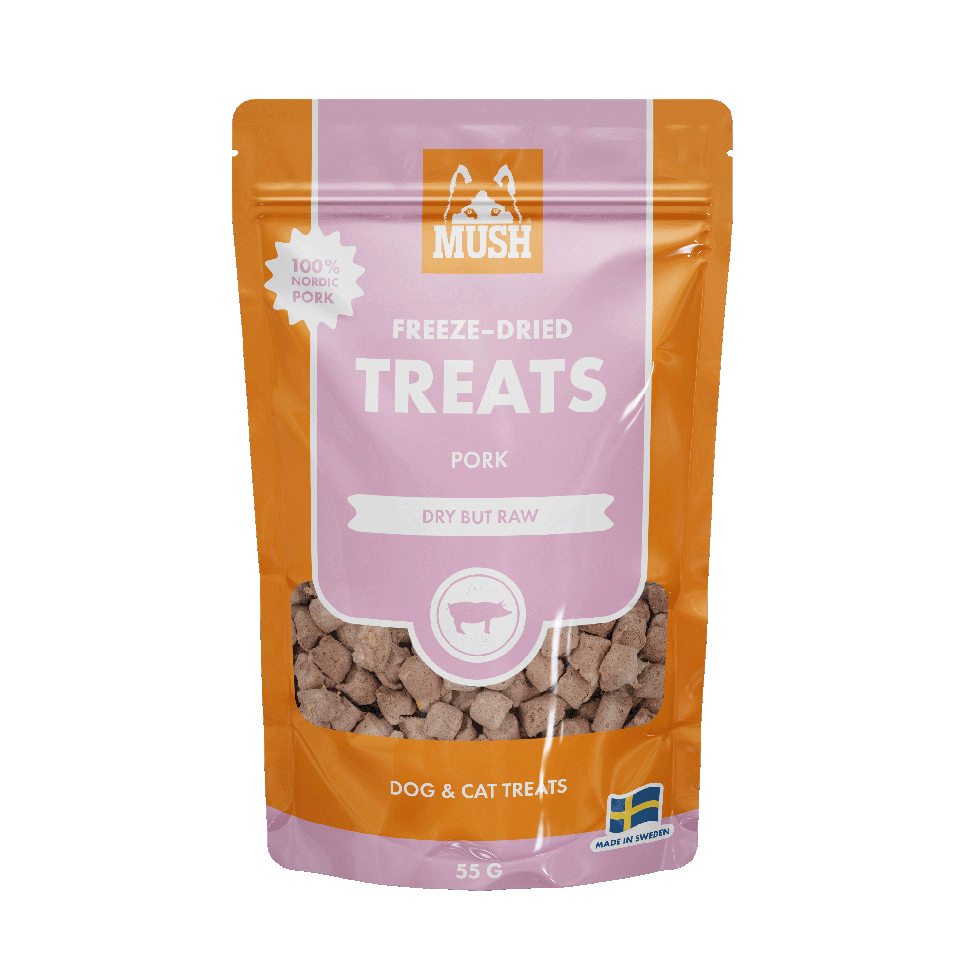 Mush Treats Frystorkad Gris 55g