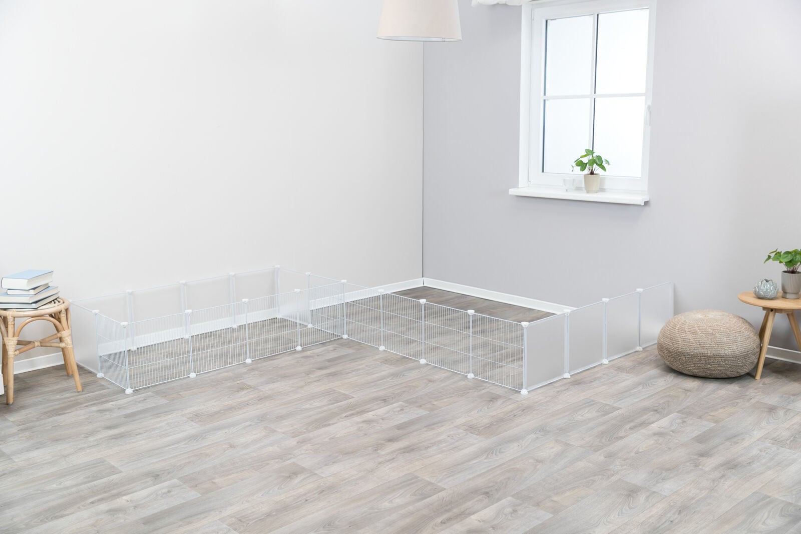 Inomhushage påbyggnadsset galler