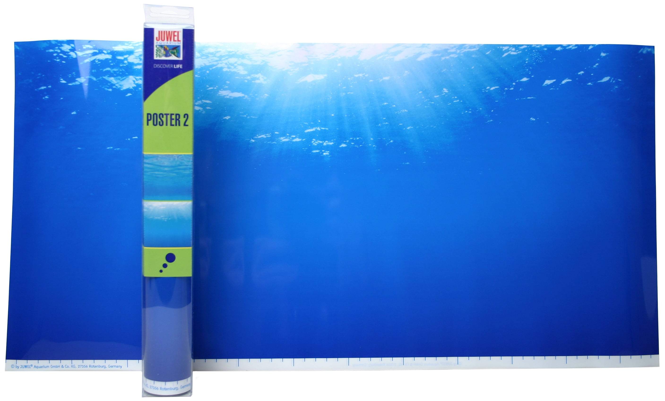 Akvariebakgrund poster Blått hav; 3 storlekar - 2