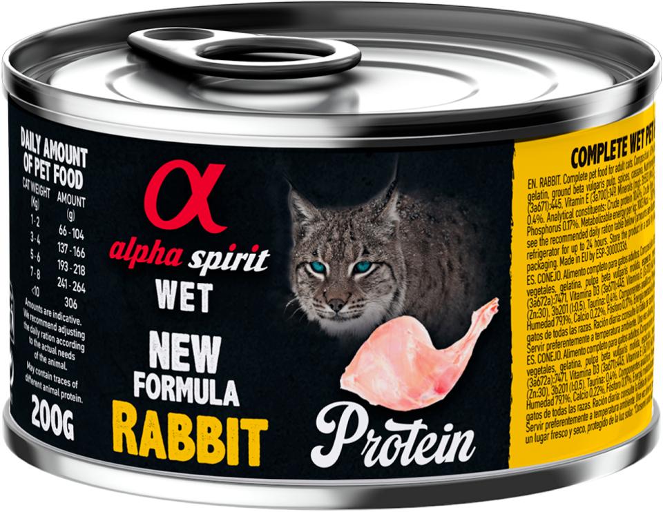 Alpha Spirit Katt Kanin 200g