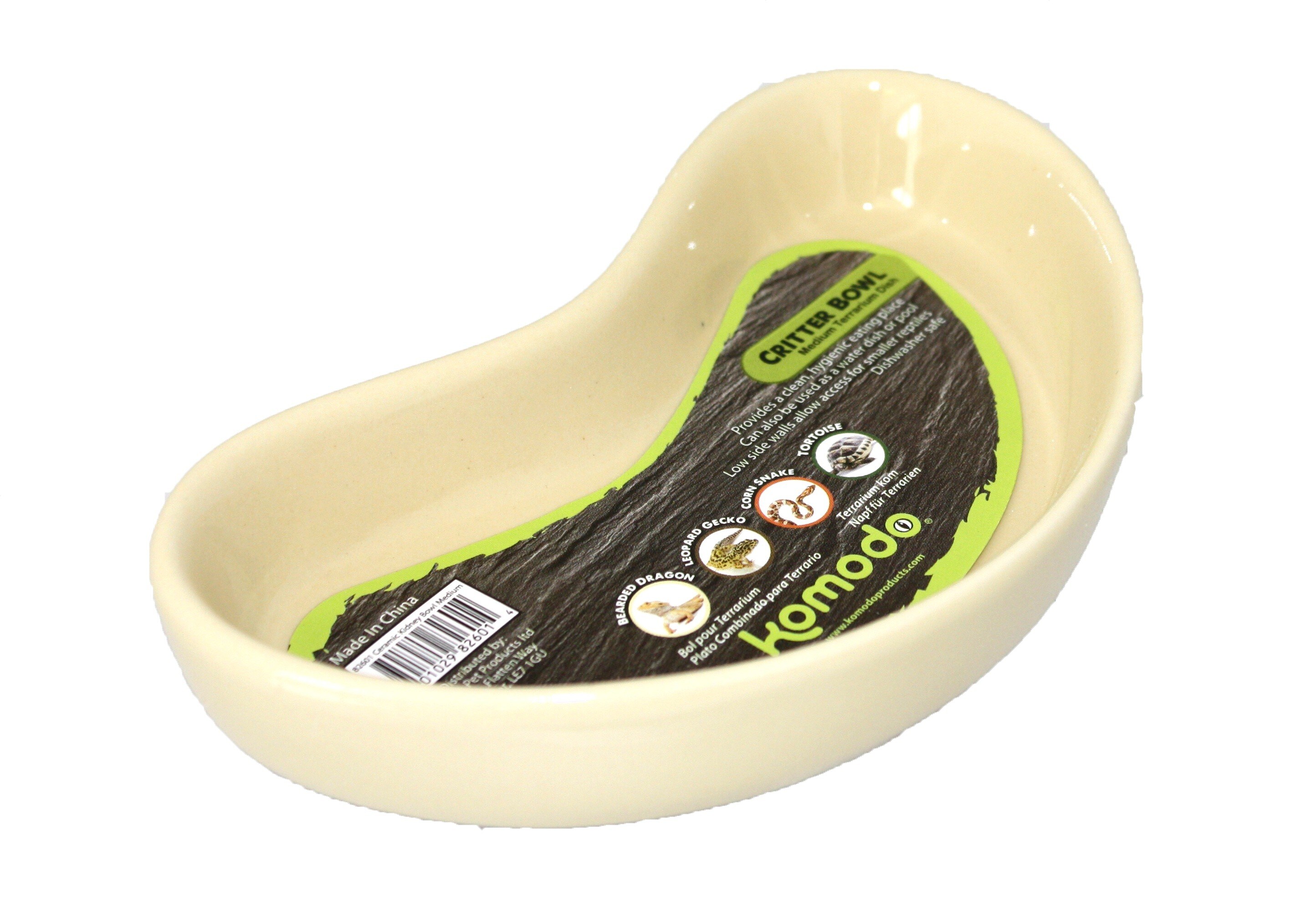 Reptilskål oval keramik - 2