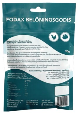 Fodax Belöningsgodis Kyckling & Kalkon 90g - 2