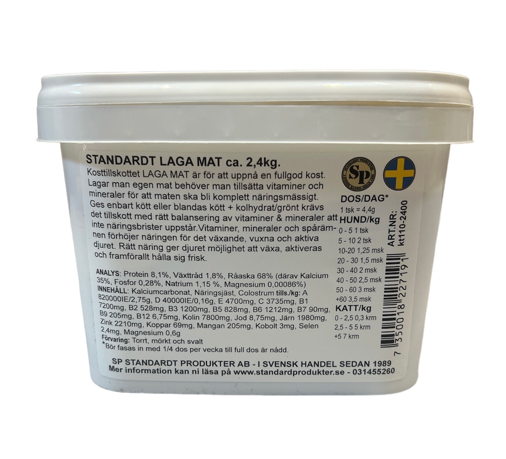 Standardt Laga Mat 2,4kg