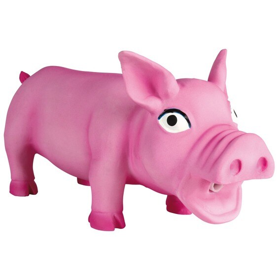 Latexgris m oink-ljud 23cm
