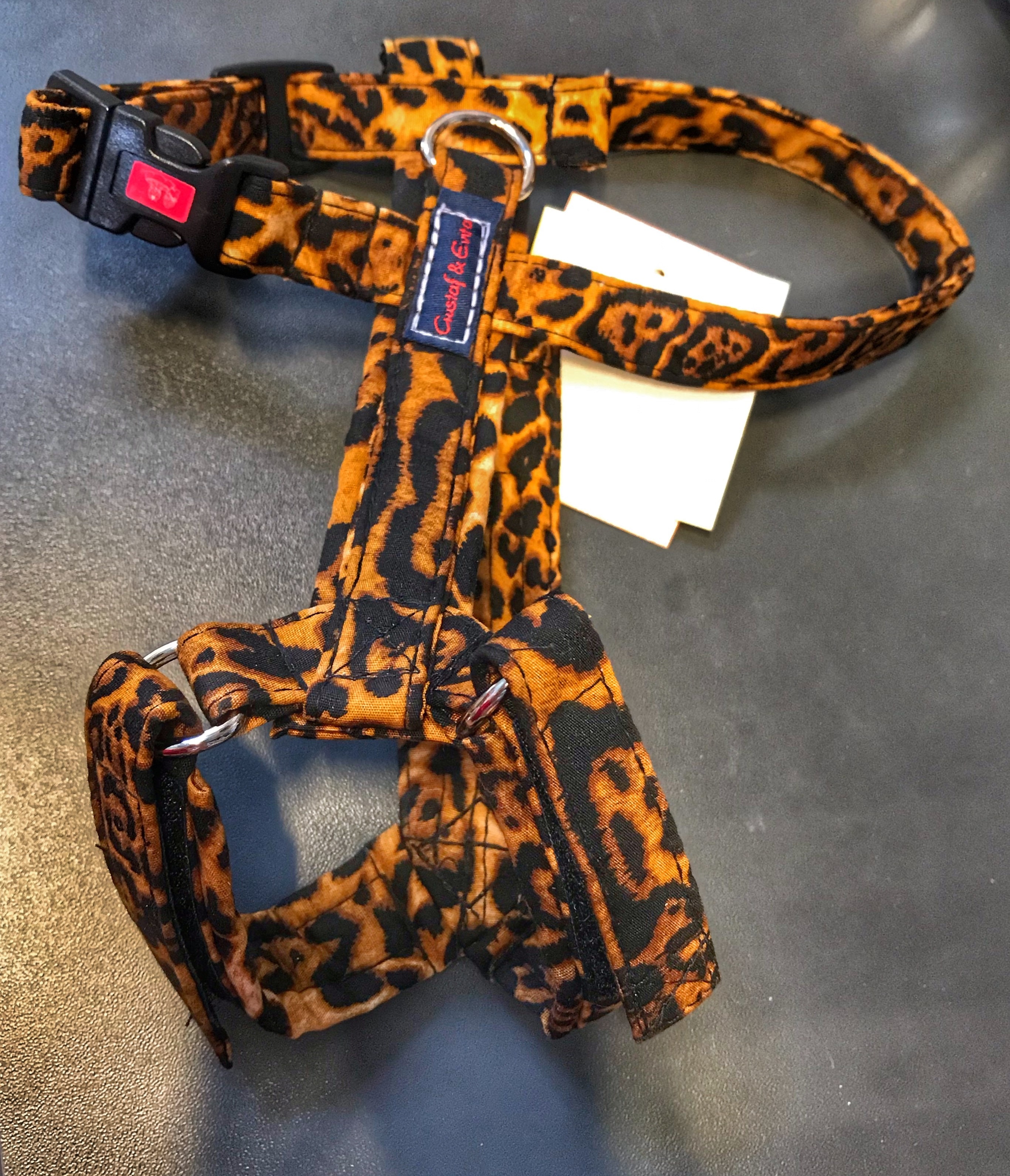 G&E kattsele strap leopard