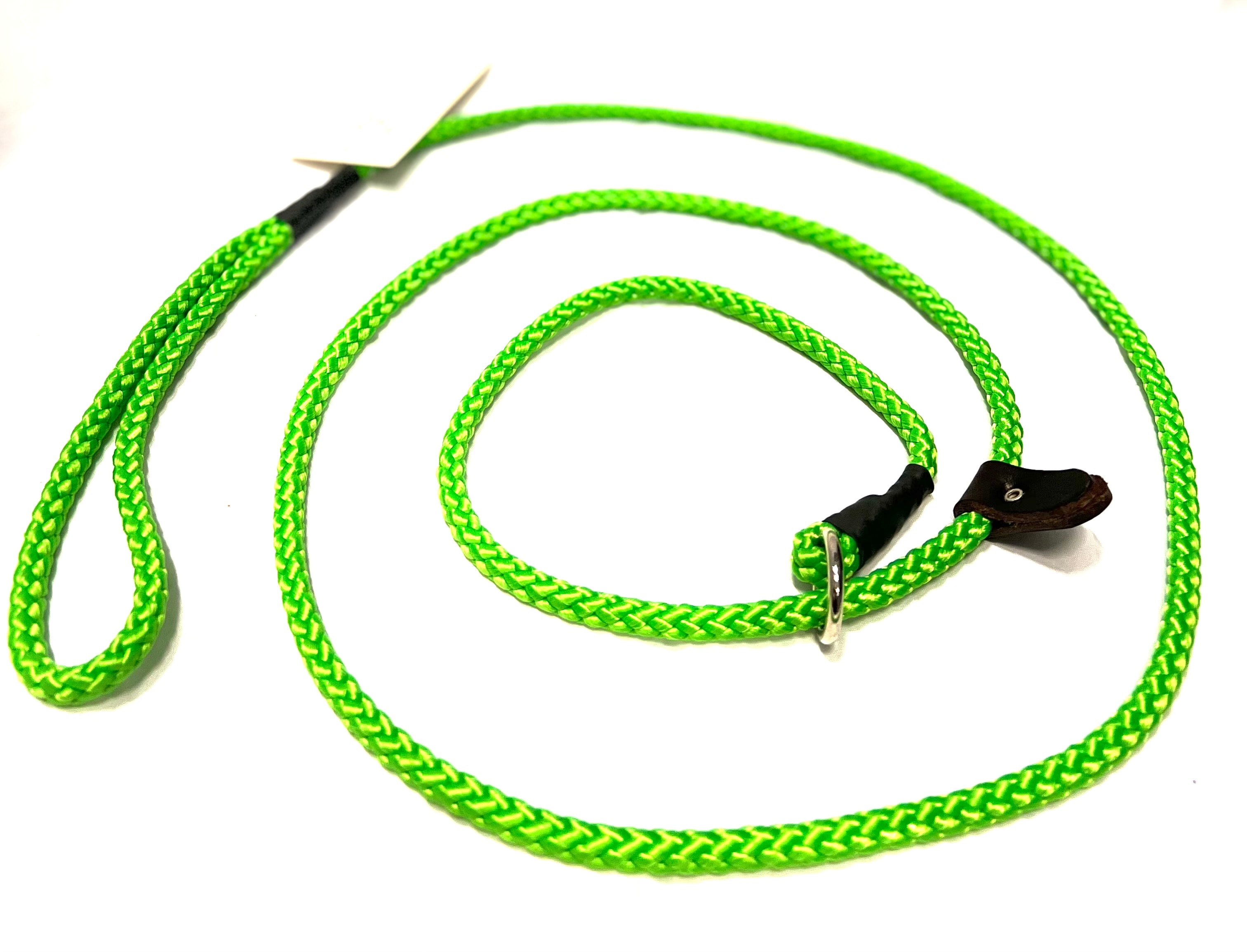 Retrieverkoppel med ring & stopp 190cm -16 färger