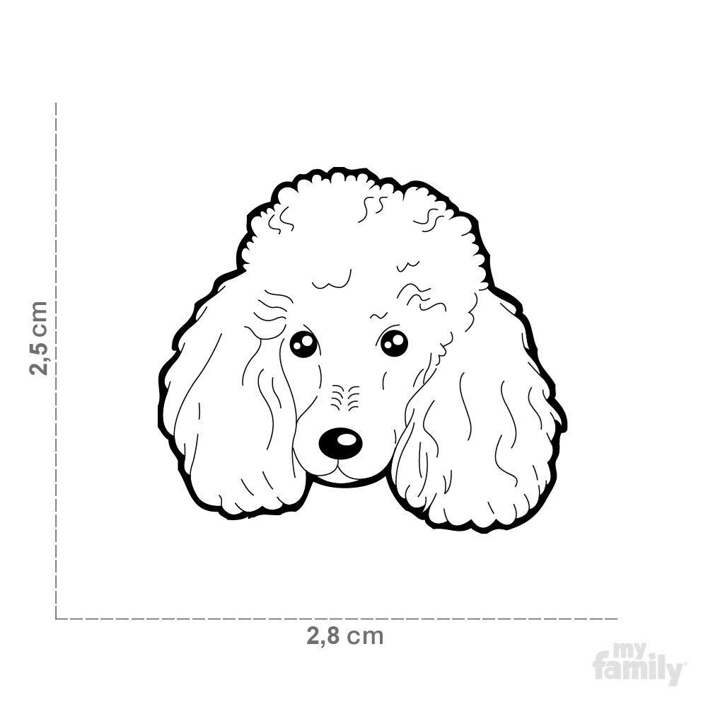 ID-bricka Pudel Svart - 2