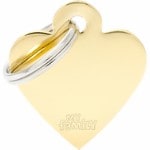 ID-bricka Basic Hjärta Guld Litet - 2