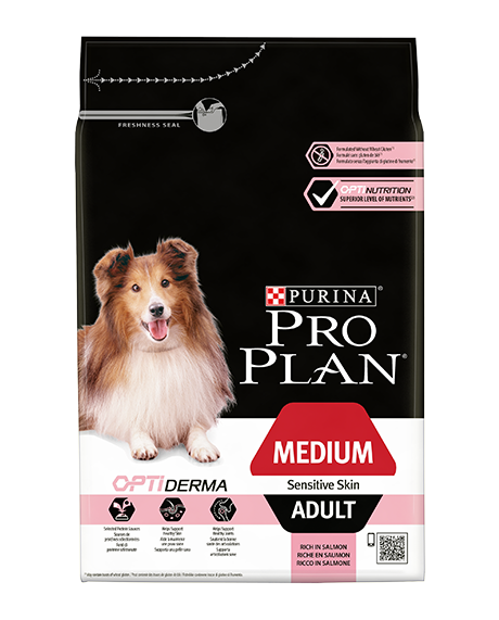 Pro Plan Medium Adult Sensitive skin lax 3kg