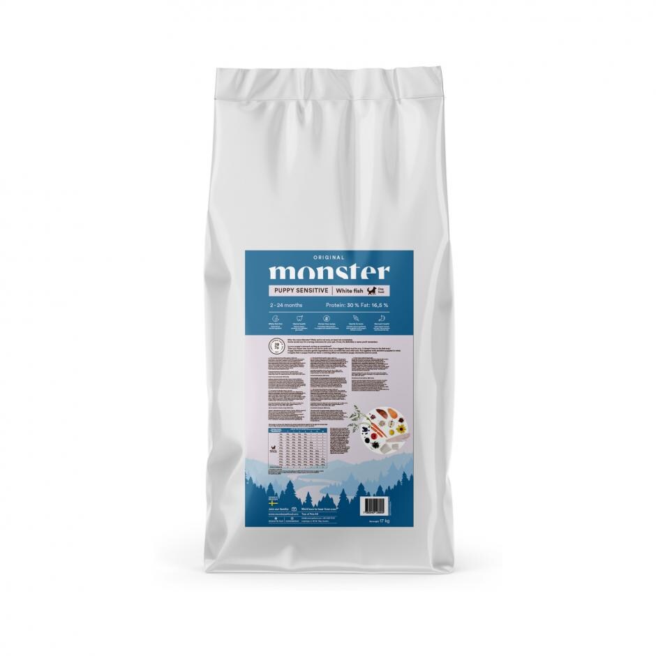 Monster Original Puppy Sensitive White Fish 17kg
