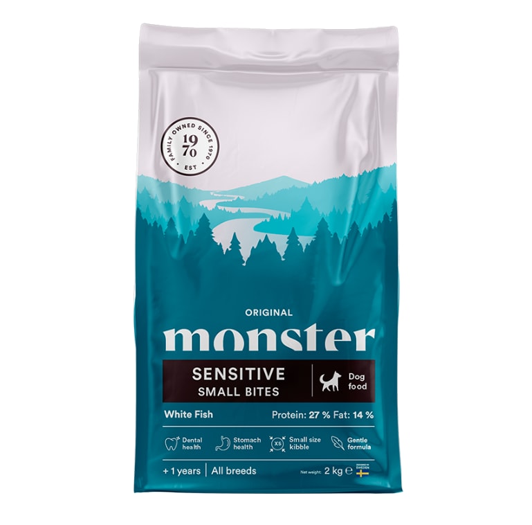 Monster Original Sensitive White Fish Small Bites 2kg