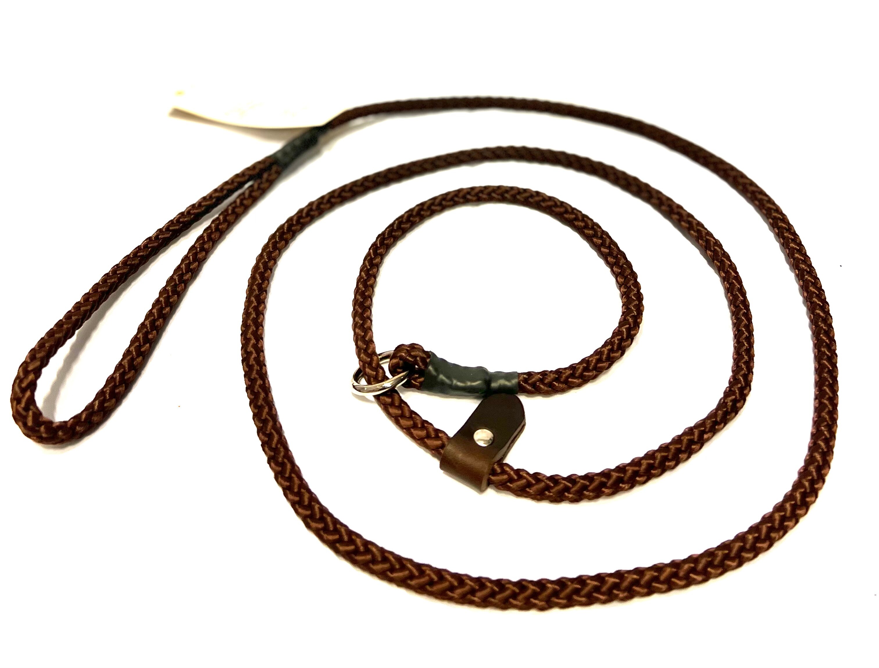 Retrieverkoppel med ring & stopp 190cm -16 färger