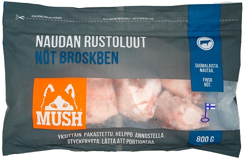 Mush Frysta Nöt Broskben 800g