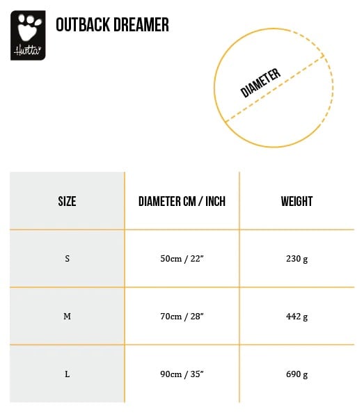 Hurtta Outback Dreamer Sovsäck Eco Large