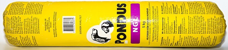 Pondus NGL 5kg Fryst hundmat för aktiva hundar
