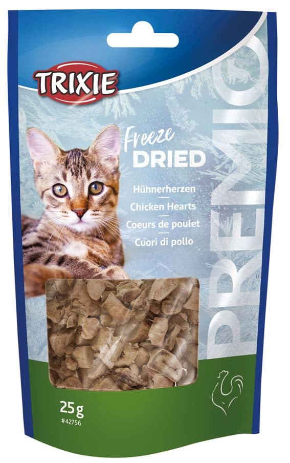 Premio Kattgodis 100% kycklinghjärta frystorkat 25g