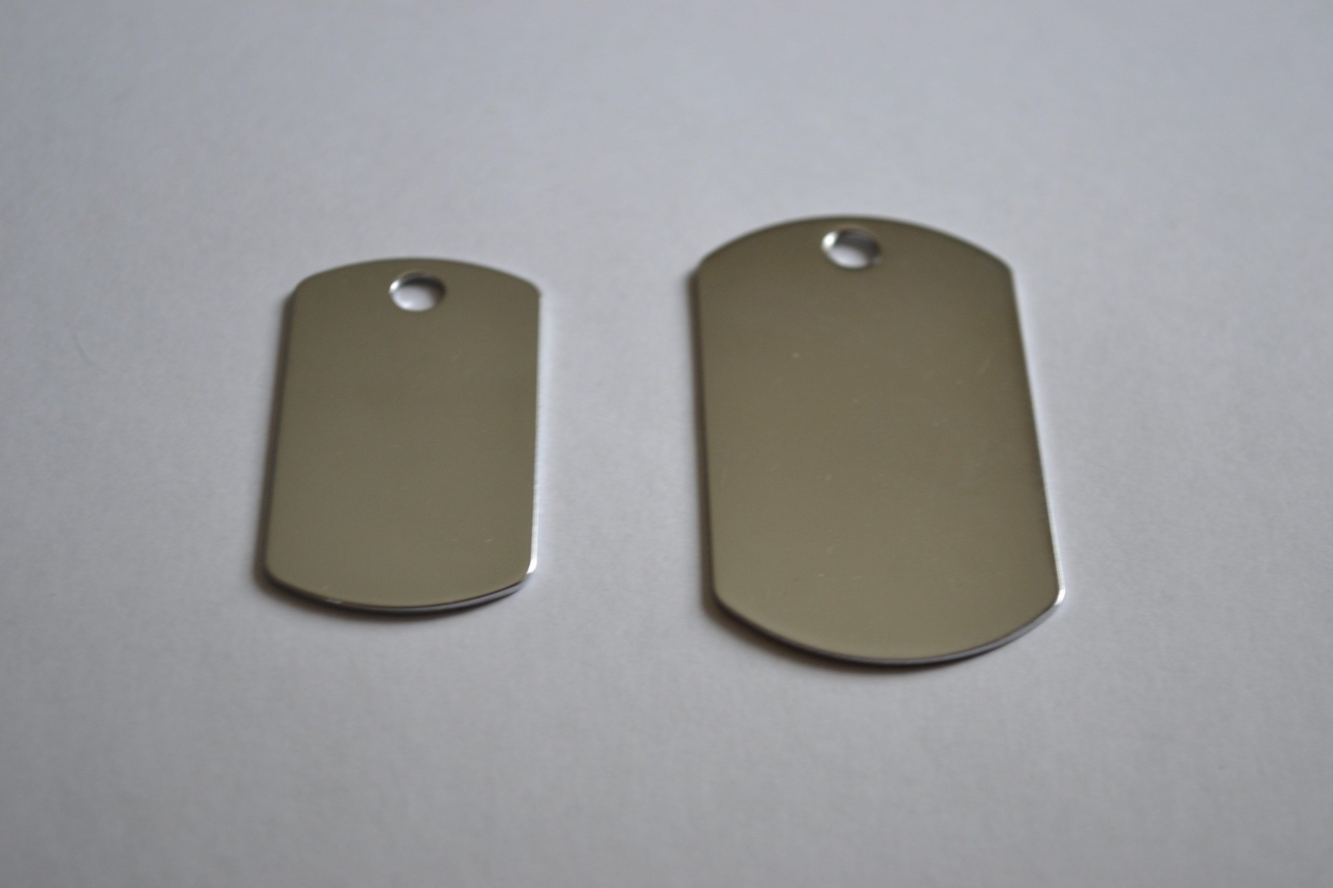 ID-bricka militär stor silver - 2