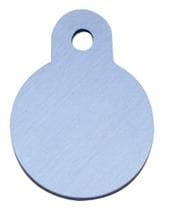 ID-bricka liten rund ljusblå
