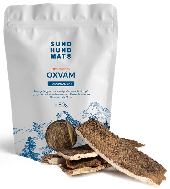 Sund hundmat Frystorkad Oxvåm 80g