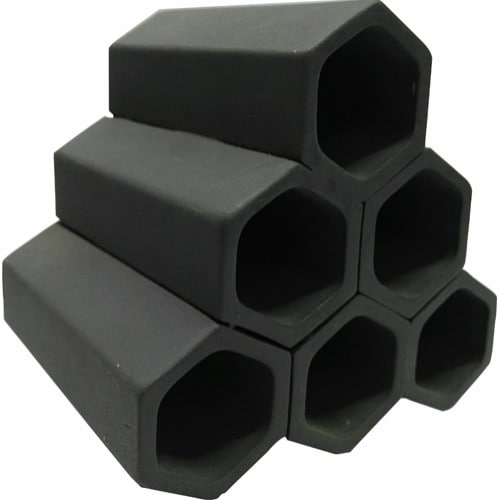 Räkrör kantiga x6 mörk 9x10,5x10cm