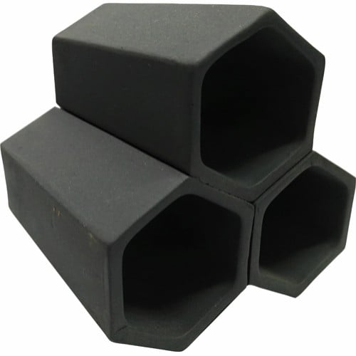 Räkrör kantiga x3 mörk 7,5x4,5x4cm