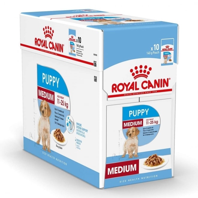 Royal Canin Medium Puppy wet 10x140gram