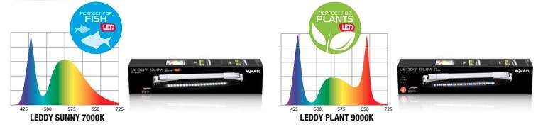 AquaEL LED-belysning Leddy Slim 2.0 Plant Vit 32W 80-107cm - 2