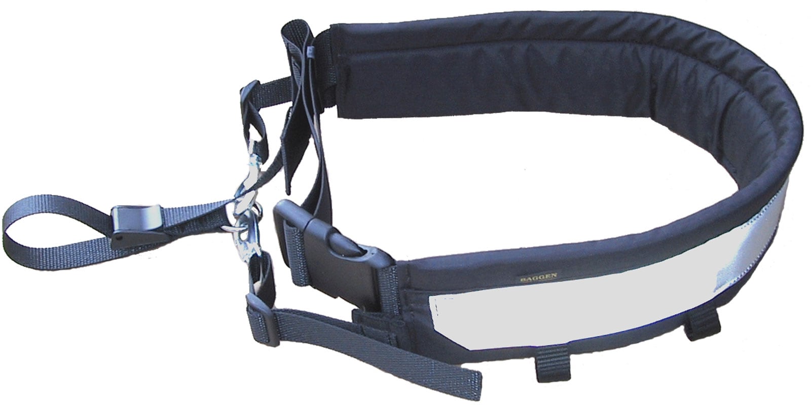 Baggen dragbälte reflex silver, 2 varianter