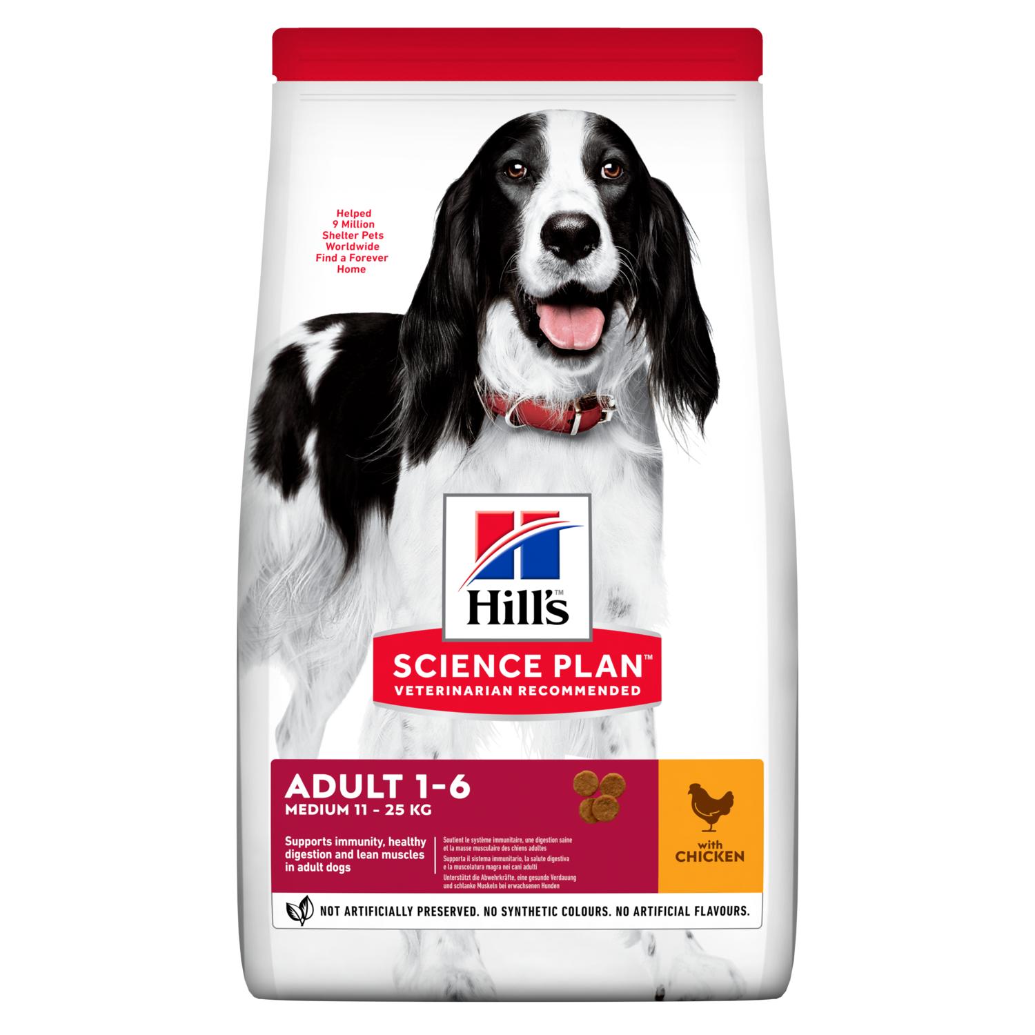 Hill's hund adult medium chicken 2,5kg