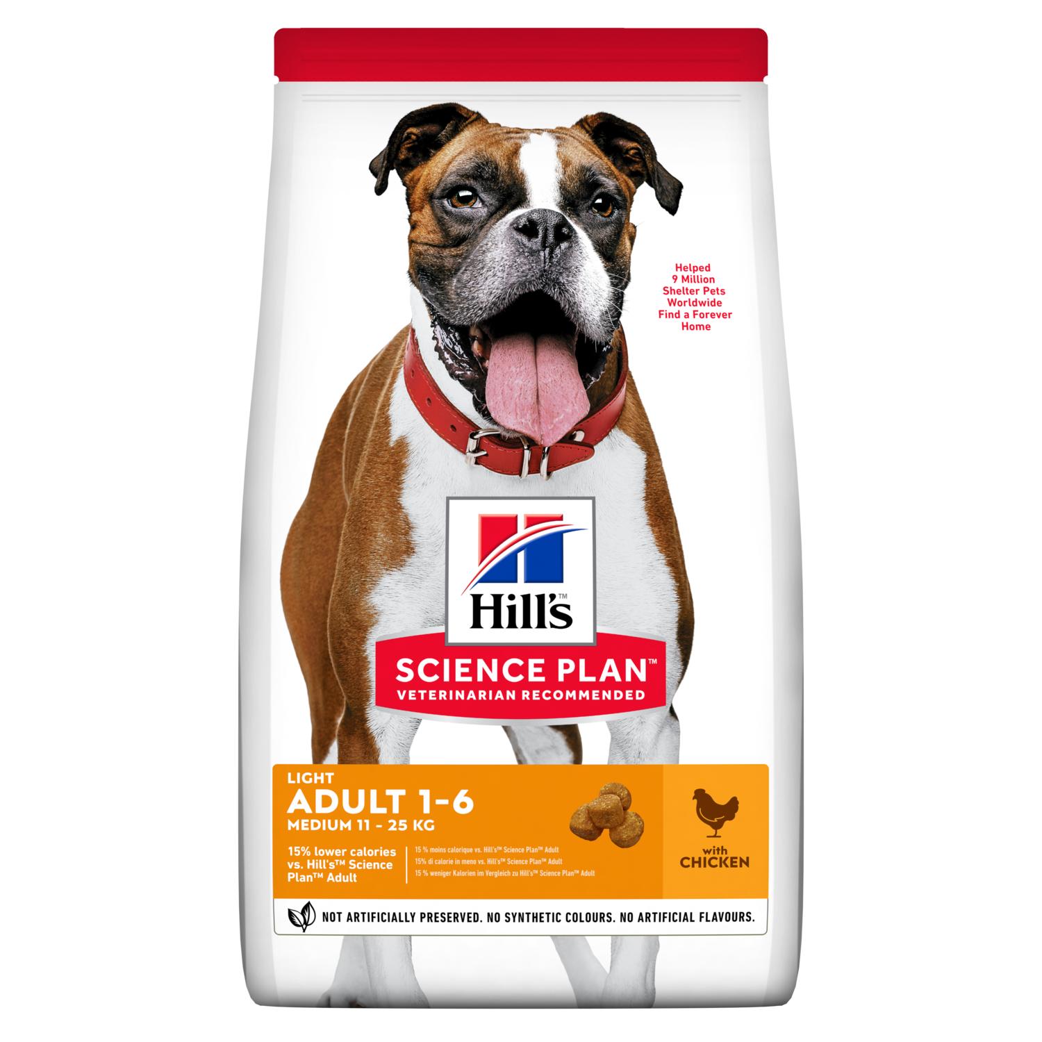 Hill's hund Adult light medium chicken 12kg