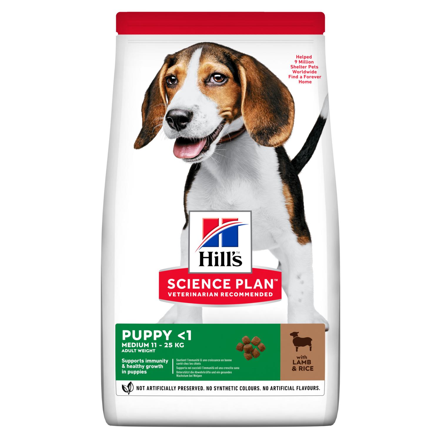 Hill's hund Puppy medium lamb & rice 2,5kg
