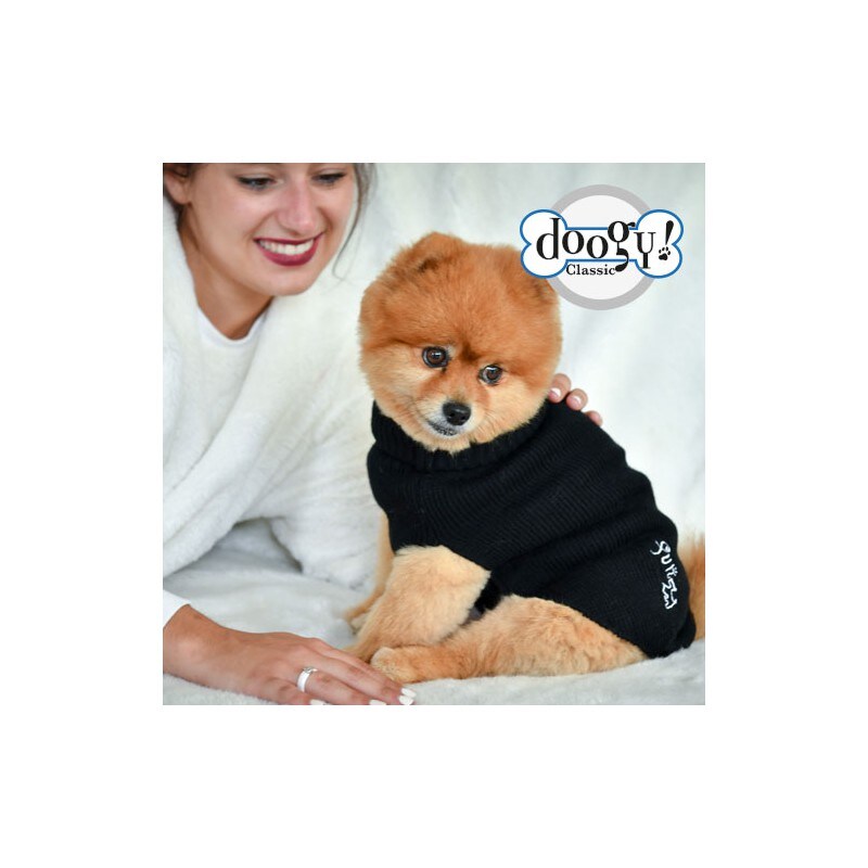 Stickad tröja svart 20-55cm - 2