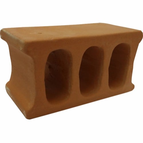 Räk/malhåla tegelsten brun 9x4,7x4,6cm