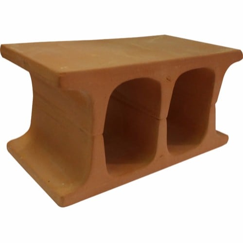 Räk/malhåla tegelsten brun 11,5x5,7x6,3 cm