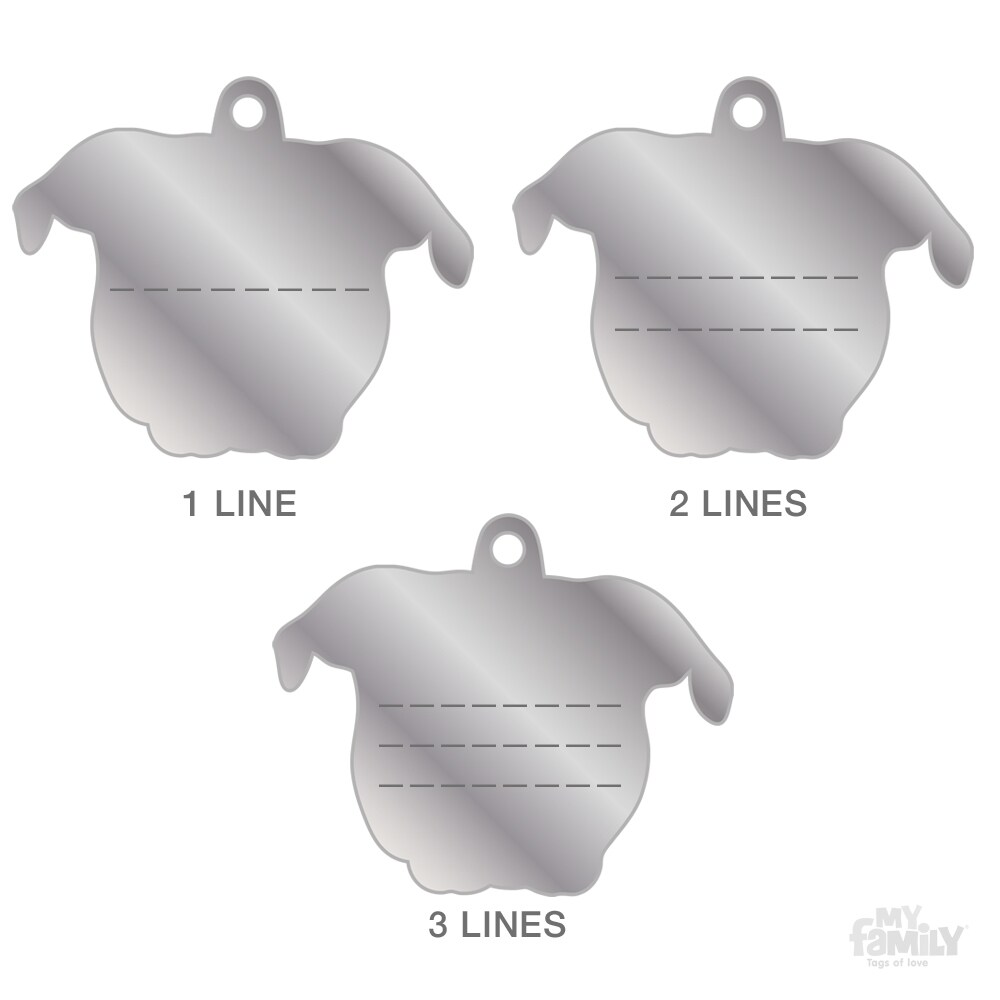 ID-bricka Amstaff Röd/vit